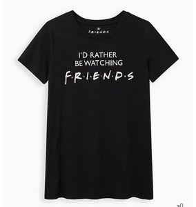 CLASSIC FIT CREW TEE – WATCHING FRIENDS BLACK
